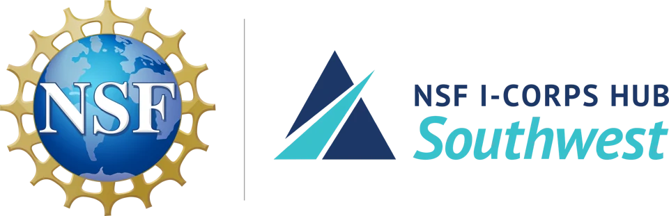 NSF and NSF I-Corps Hub Southwest logos